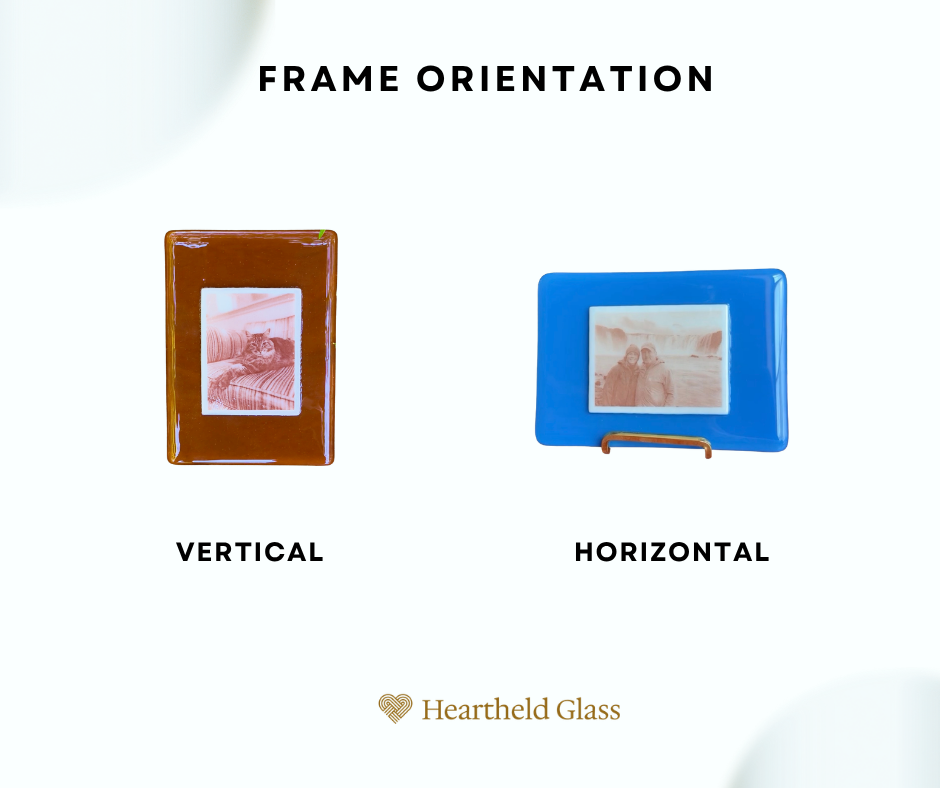 Memorial Ash Infused Glass Photo Panel