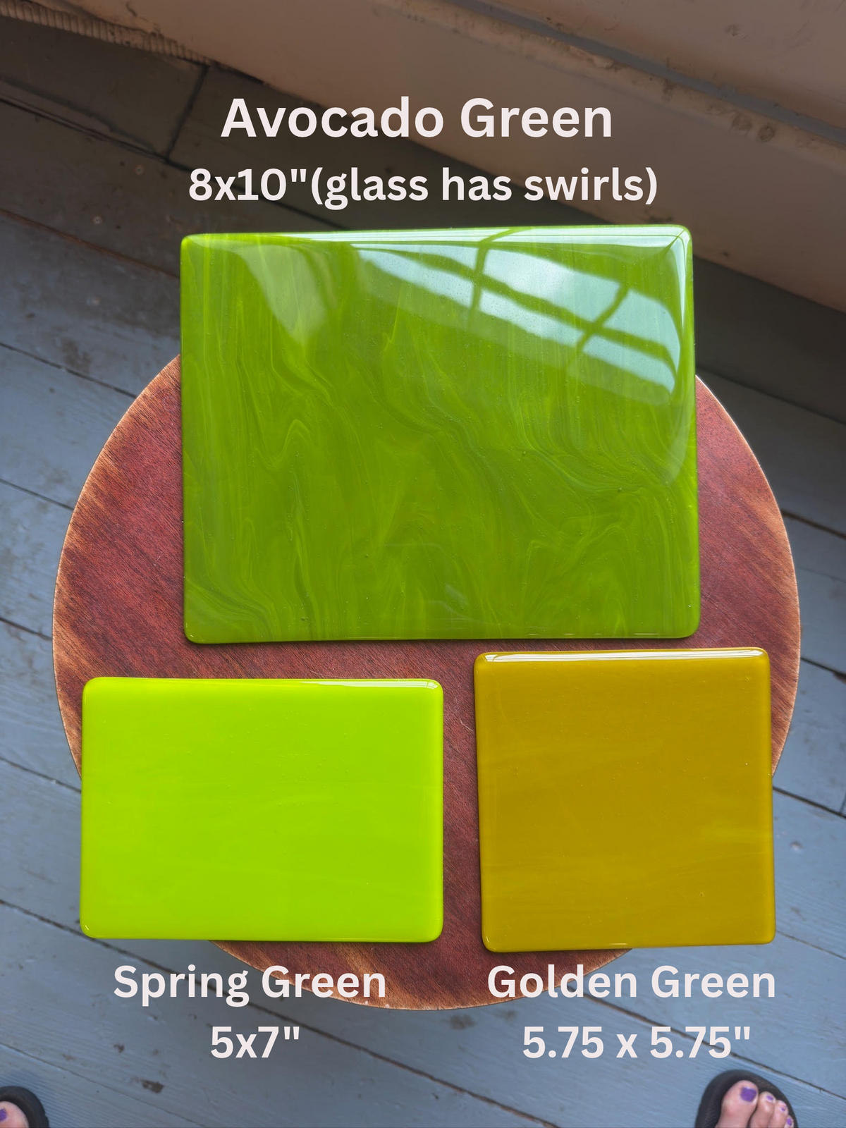Memorial Ash Infused Glass Photo Panel
