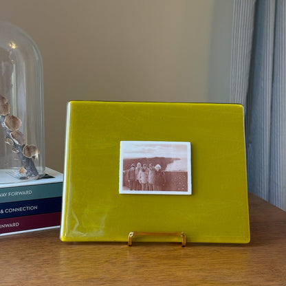 Fused Glass Photo Suncatcher Panel