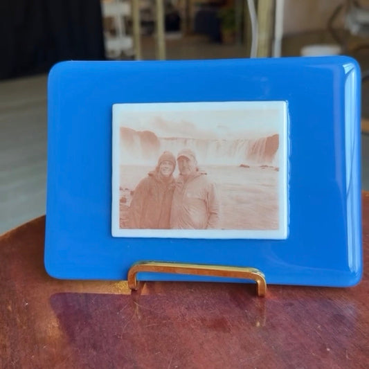 Fused Glass Photo Panel