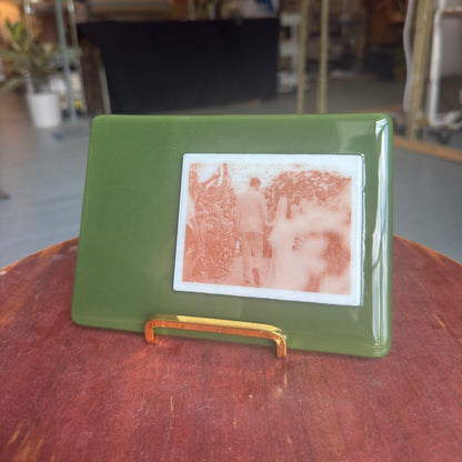 Asymmetric Fused Glass Photo Panel