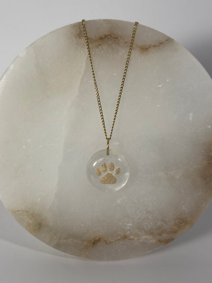 Dog Paw Print Pendant