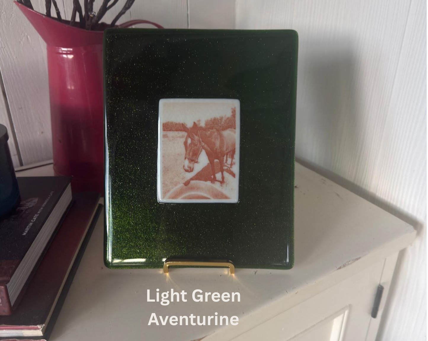 Fused Glass Photo Suncatcher Panel