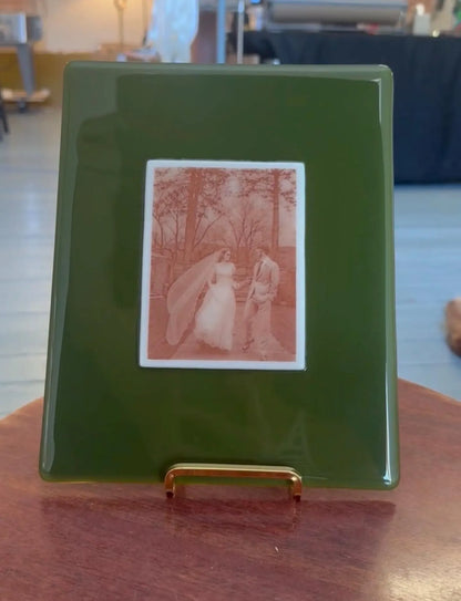 Fused Glass Photo Panel