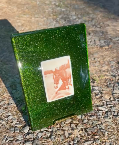Fused Glass Photo Suncatcher Panel
